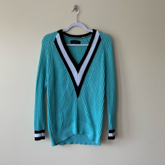 Rag & Bone Talia Varsity Sweater - mint - Picture 1 of 7